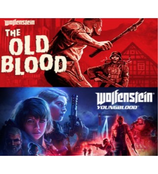 Wolfenstein: Old Blood + Wolfenstein: Youngblood PS4 PlayStation 4 Key OTHER